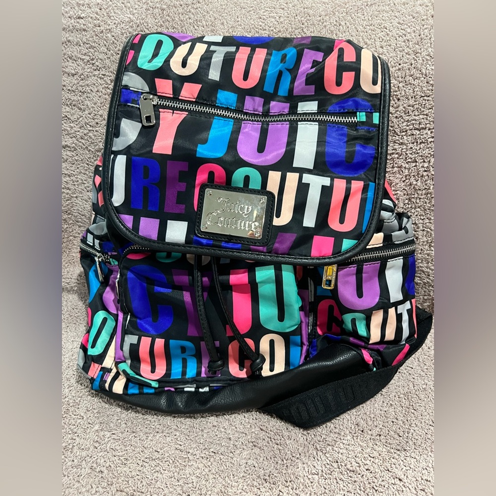 Juicy Couture colorful backpack! Never used!